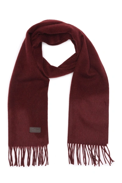 Hickey Freeman Cashmere Fringe Scarf In 601brd