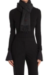 Hickey Freeman Cashmere Fringe Scarf In 010chr