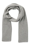 Portolano Solid Cashmere Scarf In Lt Ht Grey