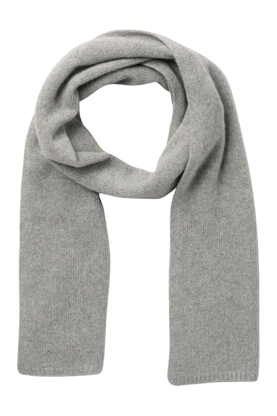 Portolano Solid Cashmere Scarf In Lt Ht Grey