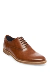 Steve Madden Nunan Plain Toe Oxford In Tan