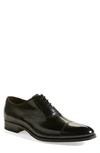 To Boot New York Caufield Cap Toe Oxford In Black Leather