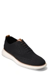 Cole Haan 2.zerogrand Stitchlite Wingtip In Black/ivor