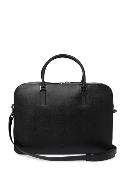 Valentino Garavani Leather Briefcase In Nero