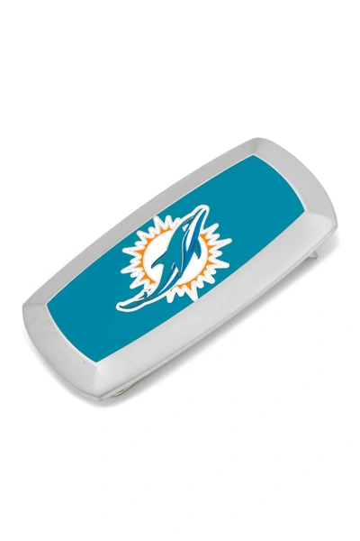 Cufflinks, Inc Nfl Miami Dolphins Cushion Money Clip In Blue