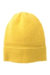 Portolano Cashmere Rib Hat In Sulfur