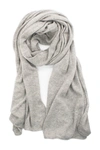 Portolano Cashmere Wrap In Lt Ht Grey