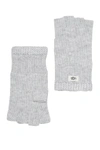 Ugg Knit Fingerless Gloves In Grey Heather