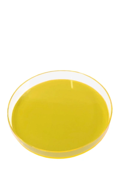 R16 Home Neon Yellow Round Tray