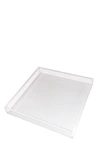 R16 Home White Square Tray In White