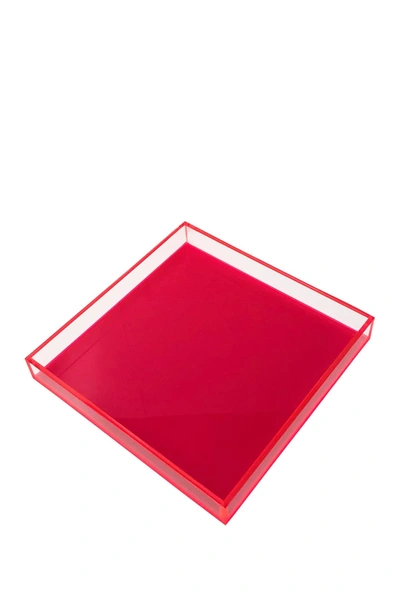 R16 Home Neon Hot Pink Square Tray