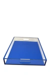 R16 Home Blue Square Lucite Tray
