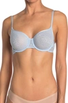 Dkny Lace Underwire Demi Bra In 33t/sky Dk