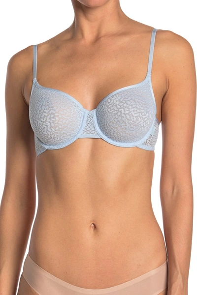 Dkny Lace Underwire Demi Bra In 33t/sky Dk