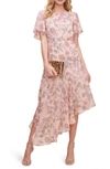 Astr Floral Print Dress In Pnk Garden