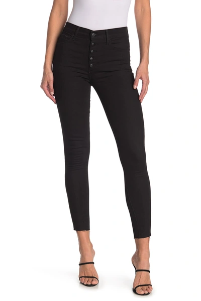 Joe's Jeans High Rise Button Skinny Ankle Jeans In Bassie