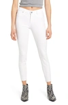 Articles Of Society Carly Raw Crop Hem Skinny Jeans In Carlin