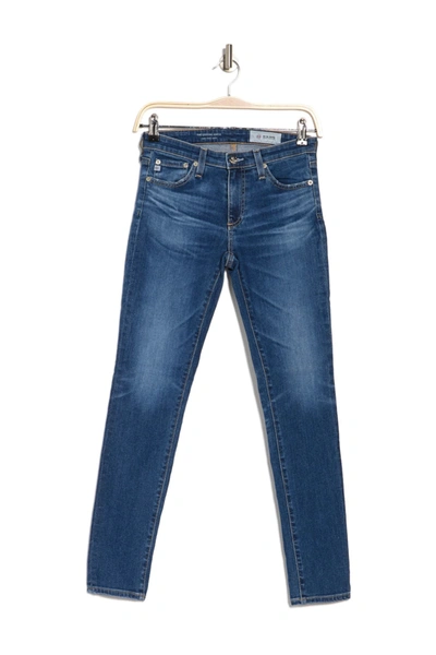 Ag Legging Ankle Jeans In 8 Years Blue Portrait
