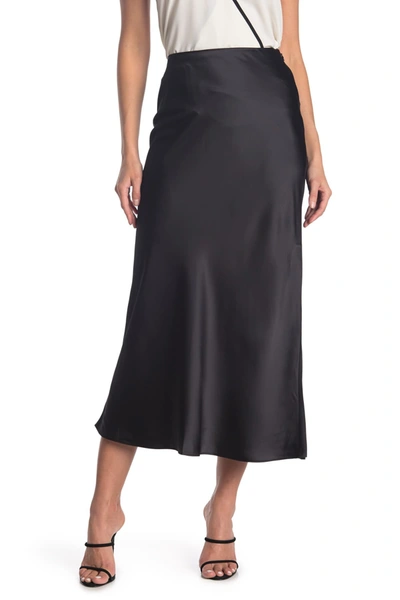 Club Monaco Satin Slip Skirt In Black ModeSens