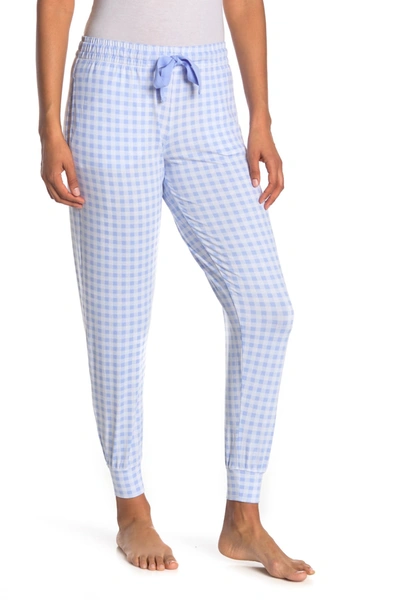 Jaclyn Lush Luxe Sleep Joggers In French Plaid Wh