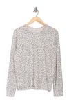 Pj Salvage Long Sleeve Printed Top In White