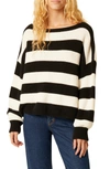 FRENCH CONNECTION MOZART STRIPED PULLOVER SWEATER,192942475005