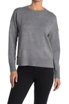 French Connection Miri Crew Neck Sweater In Med Grey M