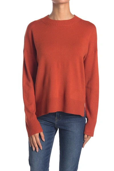 French Connection Miri Crew Neck Sweater In Copper Coi