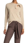 Brochu Walker Cleo Tie Knit Sweater In Bisquemela