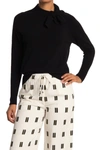 Brochu Walker Cleo Tie Knit Sweater In Black Onyx