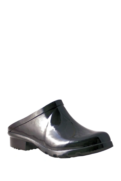 Nomad Footwear Dribble Rain Clog In Shiny Black