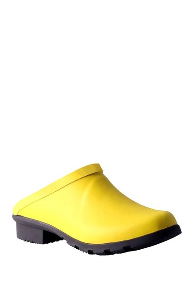 Nomad Footwear Dribble Rain Clog In Matte Yellow