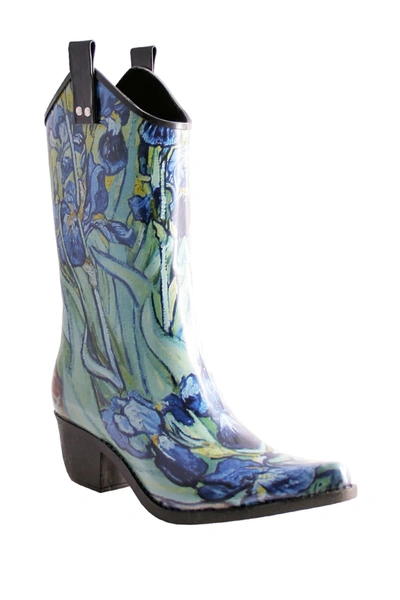 Nomad Footwear Yippy Cowboy Waterproof Rain Boot In Irises