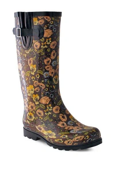 Nomad Footwear Puddles Waterproof Rain Boot In Retro Floral