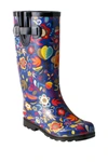 Nomad Footwear Puddles Waterproof Rain Boot In Blue Tropical