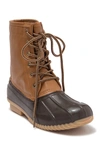 Sugar Glitter Duck Boot In Cognac/brown