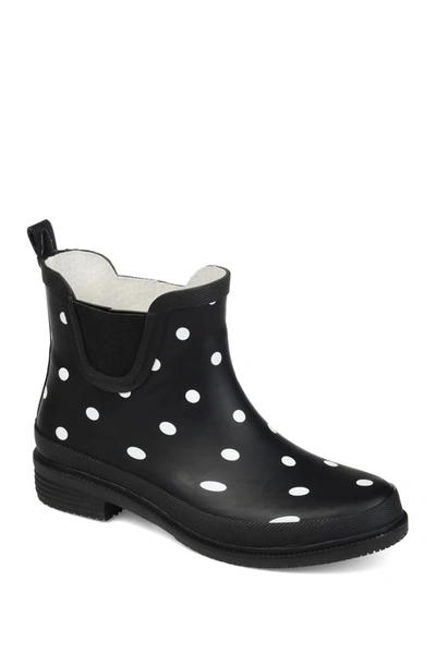 Journee Collection Womens Tekoa Block Heel Rain Boots In Black