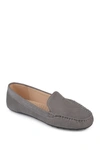 Journee Collection Women's Halsey Perforated Loafers In Gray