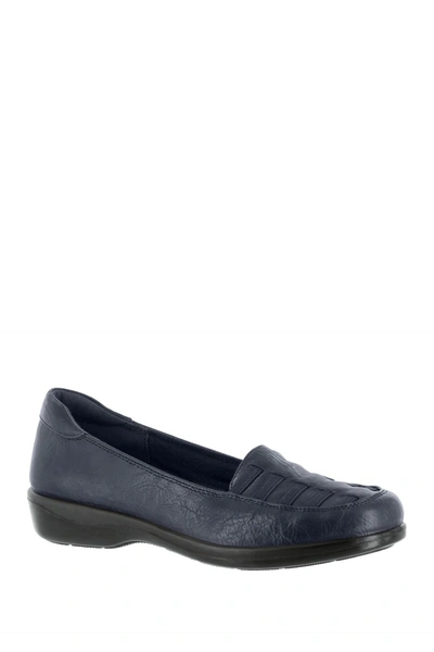 Easy Street Genesis Moc Loafer In Navy