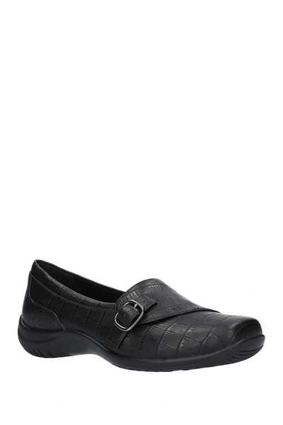 Easy Street Cinnnamon Comfort Slip-on In Blk Croc