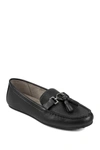 Aerosoles Deanna Womens Faux Leather Driving Moccasins Tassel Loafers In Black