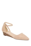 Journee Collection Arkie Womens Faux Suede Ankle Strap Wedges In Nude