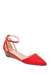 Journee Collection Journee Arkie Sliver Wedge Pump In Red