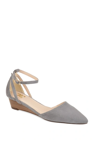 JOURNEE COLLECTION JOURNEE COLLECTION JOURNEE ARKIE SLIVER WEDGE PUMP,052574571172