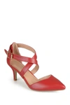 Journee Collection Journee Riva Crossover Pump In Red