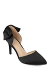 Journee Collection Tanzi D'orsay Bow Pump In Black
