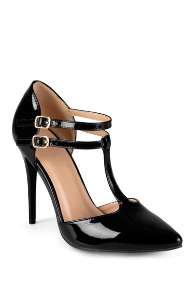 JOURNEE COLLECTION JOURNEE COLLECTION TRU PATENT T-STRAP PUMP,052574671612