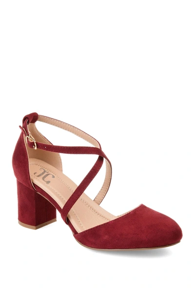 Journee Collection Foster Pump In Wine