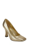 Marc Fisher Ltd Colin Pump In Gold Leather