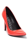 CALVIN KLEIN BRADY PATENT LEATHER POINTED-TOE PUMP,192675873901